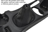 BLACK STITCHING FITS HYUNDAI SANTA FE 01-06 LEATHER GEAR GAITER ONLY CUSTOM NEW