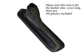 YELLOW STITCHING FITS ALFA ROMEO GIULIETTA 2010-2013 LEATHER HANDBRAKE GAITER