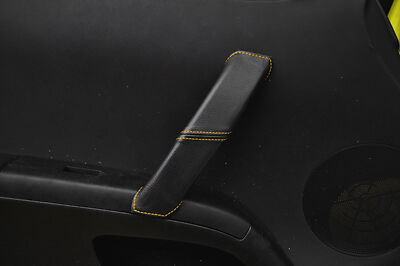 YELLOW STITCH FITS NISSAN 350Z 03-09 1X PASSENGER DOOR HANDLE LEATHER COVER ONLY