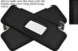 BLACK STITCH FITS MERCEDES C CLASS W202 93-00 2X SUN VISORS LEATHER COVERS ONLY
