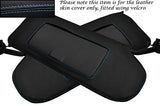 BLUE STITCHING FITS CORVETTE C5 1997-2004 2X SUN VISORS LEATHER COVERS ONLY