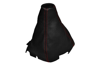 RED STITCHING FITS SUBARU IMPREZA WRX STI 2008-2013 LEATHER GEAR GAITER ONLY