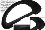 BLACK STITCH FITS CITROEN SAXO 96-04 GAUGE SPEEDO TRIM SURROUND LEATHER COVER