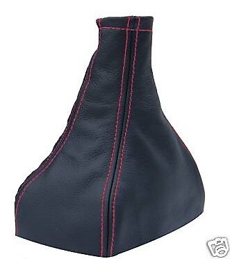 FITS VAUXHALL OPEL VECTRA RED STITCH LEATHER GEAR GAITER  1995-2002 CUSTOM NEW