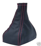 FITS VAUXHALL OPEL VECTRA RED STITCH LEATHER GEAR GAITER  1995-2002 CUSTOM NEW