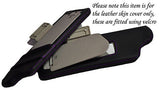 PURPLE STITCH FITS MG MGF MGTF 95-05  2X SUN VISORS LEATHER COVERS ONLY