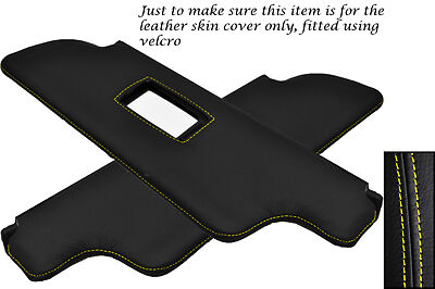 YELLOW STITCH FITS PORSCHE 993 TARGA CABRIO CONVERTIBLE 2X SUN VISORS COVERS