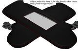 RED STITCH FITS VAUXHALL OPEL ASTRA MK4 4 G HOLDEN 98-05 2X SUN VISORS COVERS
