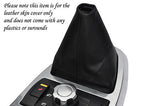 black stitching FITS LAND ROVER FREELANDER 2 06-12 MANUAL LEATHER GEAR GAITER