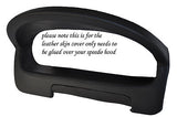 BLACK STITCH FITS ROVER 25 MG ZR 2004-2006 GAUGE HOOD SPEEDO LEATHER COVER ONLY