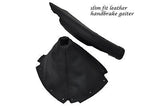BLACK STITCHING FITS MAZDA MX5 MK1 MIATA 89-97 GEAR & SLIM FIT HANDBRAKE GAITERS