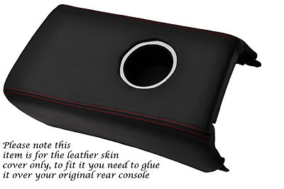 RED STITCH FITS NISSAN GT-R R35 09-2013 REAR CENTRE CONSOLE LEATHER COVER ONLY
