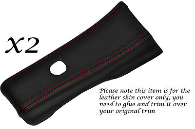 RED STITCH FITS NISSAN 300ZX Z32 JDM 90-96 2X SIDE DOOR PILLAR TRIM LTHR COVERS
