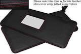 RED STITCHING FITS LANCIA DELTA 86-94  2X SUN VISORS LEATHER COVER ONLY