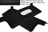 BLACK STITCH FITS CITROEN CX 85-92 2X SUN VISORS LEATHER COVERS ONLY CUSTOM NEW
