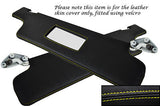 YELLOW STITCH FITS TRIUMPH 2000 MK2 1972-1977 2X SUN VISORS LEATHER COVERS ONLY