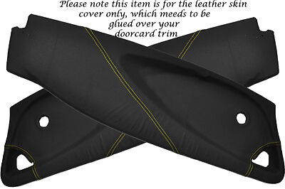 YELLOW STITCH FITS LOTUS ELISE EXIGE S2 01-12 2X DOOR CARD PERFORATED COVERS