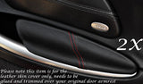RED STITCH FITS PORSCHE BOXSTER 986  2X DOOR ARMREST LEATHER COVERS ONLY