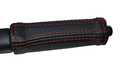 RED STITCHING FITS DAIHATSU COPEN 2003+ LEATHER HANDBRAKE HANDLE COVER ONLY