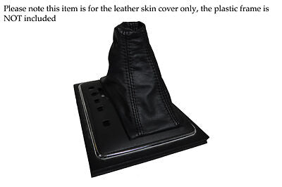 BLACK STITCH FITS OCTAVIA 05-12 DSG AUTO AUTOMATIC LEATHER GEAR GAITER
