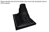 BLACK STITCH FITS OCTAVIA 05-12 DSG AUTO AUTOMATIC LEATHER GEAR GAITER