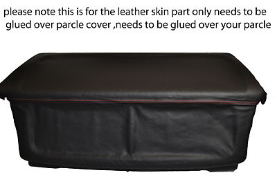 red stitching FITS  SMART CABRIO 2000-2004 PARCEL SHELF LEATHER COVER ONLY