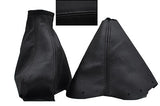 FITS NISSAN 300ZX REAL BLACK LEATHER GEAR/HANDBRAKE GAITER CUSTOM NEW MADE IN UK