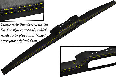YELLOW STITCH FITS MINI CLASSIC ROVER COOPER AUSTIN BOTTOM DASH RAIL LHTR COVER