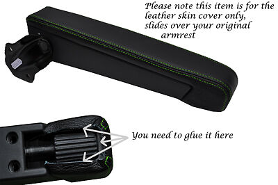 GREEN STITCH FITS FIAT DUCATO PEUGEOT BOXER 07-13 1X DRIVER ARMREST LTHR COVER