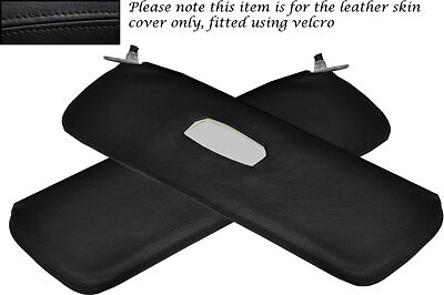 BLACK STITCH FITS ALFA ROMEO GIULIETTA 101 54-62 2X SUN VISORS LEATHER COVER