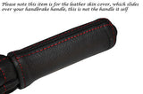 RED STITCH FITS TRIUMPH STAG 70-77 LEATHER HANDBRAKE HANDLE COVER ONLY