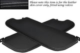 WHITE STITCHING FITS ALFA ROMEO SPIDER 105 66-77 2X SUN VISORS LEATHER COVER