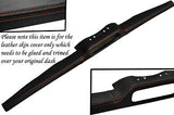 ORANGE STITCH FITS MINI CLASSIC ROVER COOPER AUSTIN BOTTOM DASH RAIL LHTR COVER