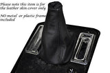 BLACK STITCHING FITS JAGUAR XJS 1975-1996 LEATHER MANUAL GEAR GAITER ONLY