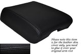 BLACK STITCHING FITS NISSAN TERRANO 1993-2006 LEATHER ARMREST SKIN COVER ONLY