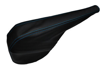 BLUE STITCH FITS FORD TRANSIT MK5 94-00 BLACK HANDBRAKE GAITER FITS OVER RUBBER