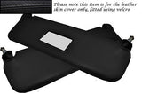 BLACK STITCH FITS AUDI 80 CABRIO CONVERTIBLE 1991-2000 2X SUN VISORS COVERS