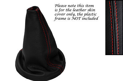 RED STITCH FITS BMW MINI COUNTRYMAN R60 2010-2014 LEATHER GEAR GAITER MANUAL