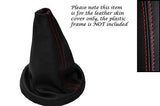 RED STITCH FITS BMW MINI COUNTRYMAN R60 2010-2014 LEATHER GEAR GAITER MANUAL