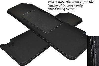 GREY STITCHING FITS RENAULT 5 & GT TURBO 2X SUN VISORS LEATHER COVERS ONLY