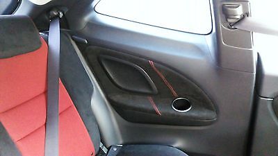 RED STITCH HONDA FITS CIVIC TYPE R 06-11 2X REAR PANEL TRIM SUEDE COVERS ONLY