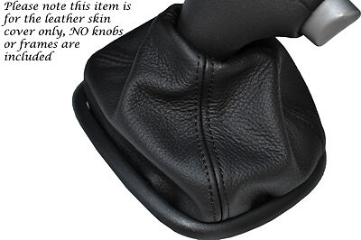 BLACK STITCH FITS RENAULT SCENIC 03-09  LEATHER AUTO AUTOMATIC GEAR GAITER ONLY