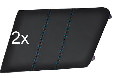 blue stitch FITS  TOYOTA SUPRA 86-93 MK3 MKIII 2X REAR PANEL LEATHER TRIM COVERS