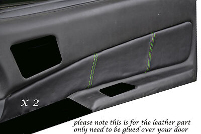 GREEN STTICHING FITS NISSAN SKYLINE R34 1999-2002  2 X DOOR CARD TRIM COVERS
