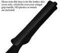 BLACK STITCH FITS CITROEN BERLINGO MULTISPACE 96-03 HANDBRAKE HANDLE LTHR COVER