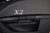 BLACK STITCHING FITS SEAT LEON MK2 05-12 2X FRONT DOOR HANDLE LEATHER COVER