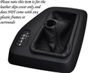 BLACK STITCHING FITS BMW X1 E84 09-12 AUTOMATIC LEATHER GEAR GAITER CUSTOM NEW