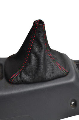 FITS TOYOTA RAV4 94-02 LEATHER GEAR GAITER red stitching CUSTOM NEW MADE IN UK