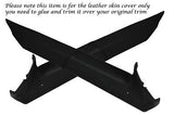 BLACK STITCH FITS CORVETTE C4 84-96 2X PILLAR DOOR TRIM LEATHER SKIN COVER ONLY