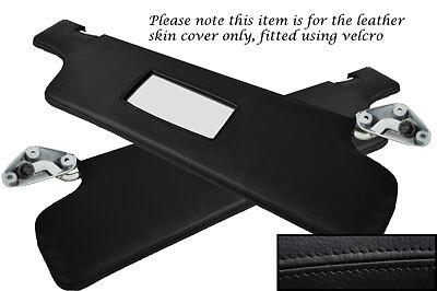 BLACK STITCH FITS TRIUMPH 2000 MK2 1972-1977 2X SUN VISORS LEATHER COVERS ONLY